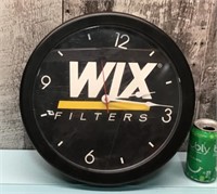 WIX Filters wall clock - runs 14" dia