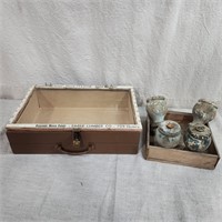 Display box & antique furniture feet