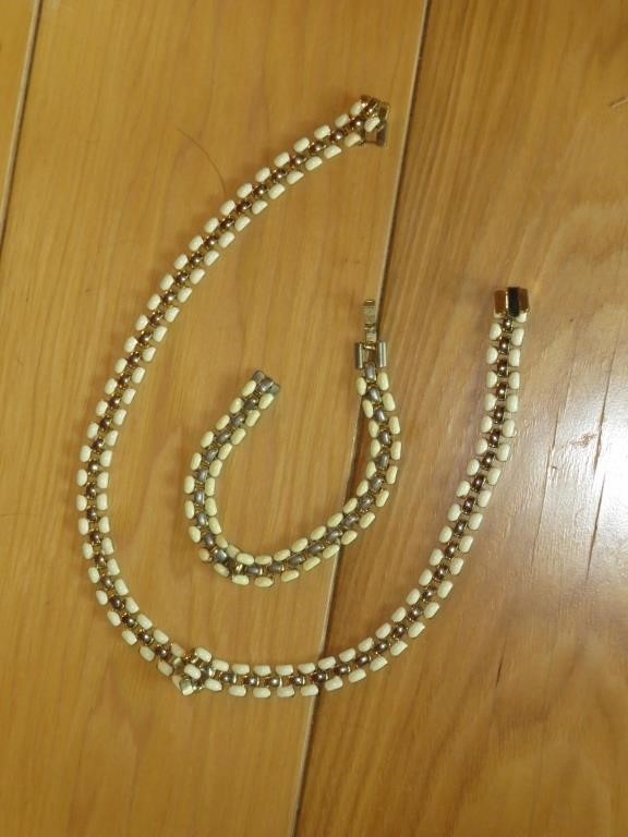 Mid Century Necklace & Bracelet