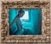 Michelle Doll "Blue Light" Oil on Panel, 2008