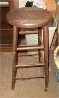 wood tall stool