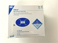 3M 1838R  Filtron Surgical Masks, Box of 50