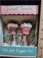Sweet Tooth Salt & Pepper Set, Vintage