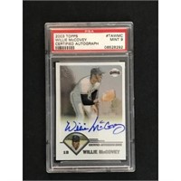 2003 Topps Willie Mccovey Auto Psa 9