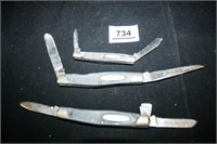 BUCK knives (3); Blue Grips
