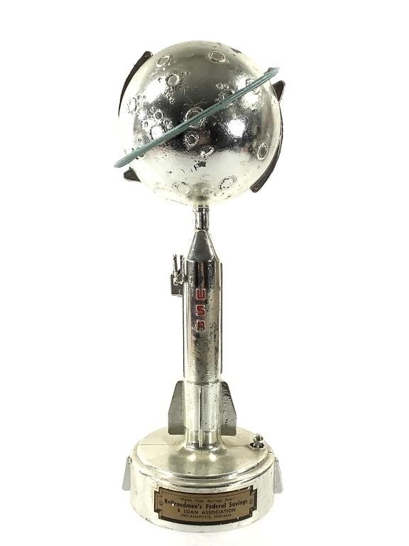 Moon & Rocket Mechanical Bank Space Travel, 1962