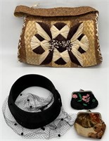 VTG PURSES & HAT