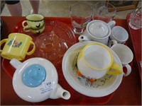 Assorted Child'S Dishes & Glassware