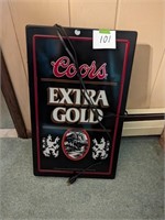 Coors Extra Gold Lighted Sign