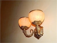 Alabaster Staircase Wall Sconces