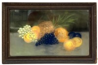 1919 Rowe Oil Pastel Still Life Painting Signed