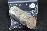 Bag Lot - Roll - Mixed Date Franklin Half Dollars