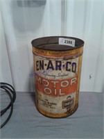En-Ar-Co motor oil can