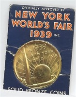 1939 New York World's Fair Bronze Coin in Original