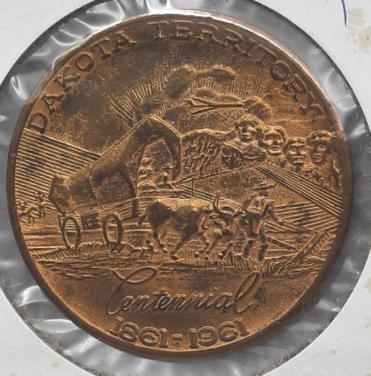 1861-1961 Dakota Territory Centennial Medal