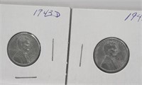 1943 P & D Zinc Lincoln Cents