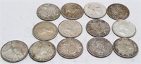 13 Canada Queen Elizabeth II Pre-1965 Silver Dimes