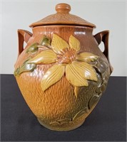 Roseville 1943 Clematis MCM Pottery Cookie Jar