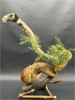 Taxidermy Mount of Cobra Snake and Mongoose