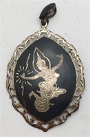 Sterling Silver Siam Pendant