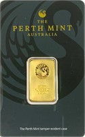10g. Perth Mint .9999 Gold Bullion Bar