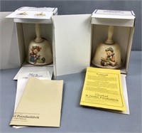 1980 & 1983 Hummel annual bells in original box