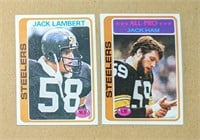 1978 Topps Steelers LB Jack Ham Jack Lambert