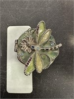 MONET DESIGNER ENAMELDED DRAGONFLY TRINKETBOX