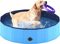 Niubya Foldable Dog Pool  32' x 8' Blue