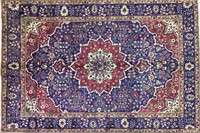 STUNNING HAND KNOTTED WOOL TABRIZ ROOM SIZE RUG