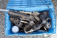 TOTE OF MISCELLANEOUS MOPED PARTS FOR VARIOUS