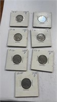7 Buffalo Nickels