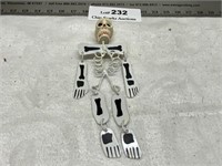 Vintage Skeleton Halloween Brooch Pin