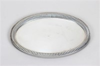 German Silver Oval Tray,
