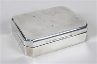 Edwardian Sterling Silver Box and Cover,