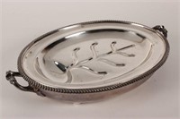 Victorian Silver Plate Meat Warming Dish,