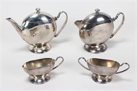 Contemporary Silver Tea Set,