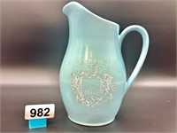 Pretty French Blue ceramic pitcher