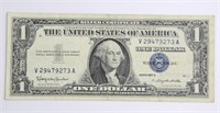 1957 U.S. BLUE SEAL SILVER CERTIFICATE $1 BILL