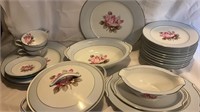 Noritake Nippon Toki Keisha 68pc, Floral Snack