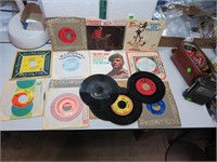 17 Vintage 45 RPM Records (Simon & Garfunkel,