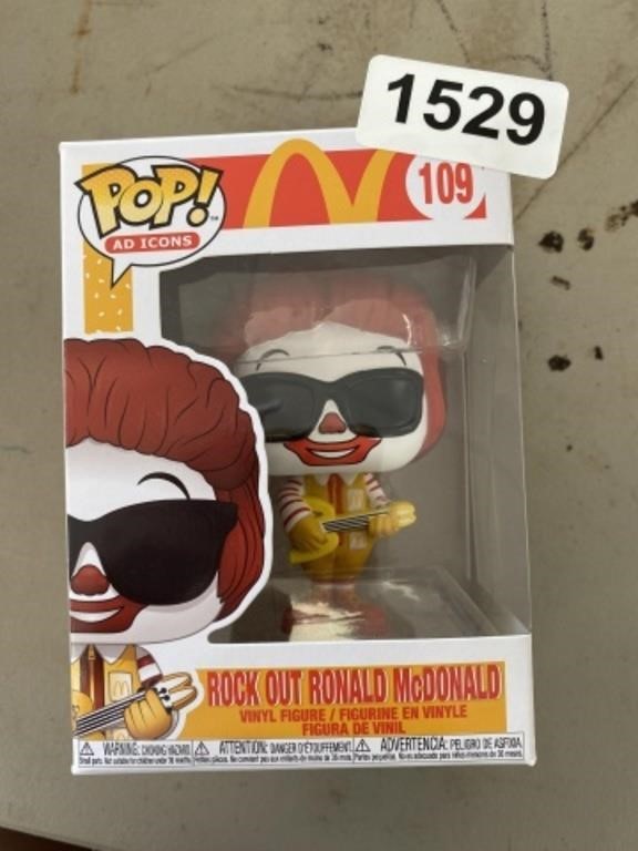 MCDONALDS ROCKING RONALD FUNKO POP #109