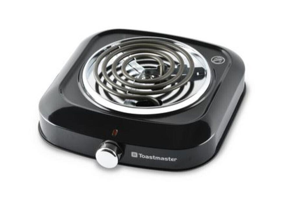NEW Toastmaster Single Burner with Coil Top, Black