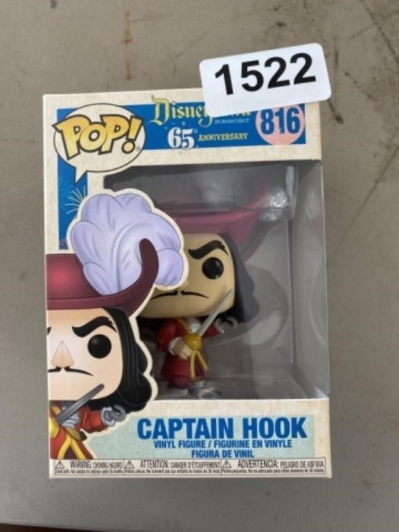 DISNEYS CAPTAIN HOOK FUNKO POP #816