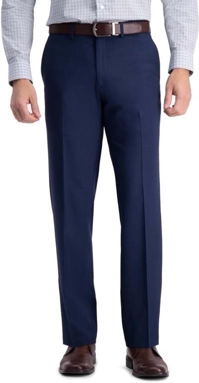 NEW Haggar Heritage Chino Pant-Navy, 36Wx32L