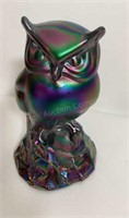 Fenton Iridescent Owl 5”