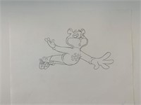 Super Sugar Crisp cereal bear original ad sketch d