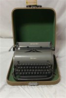 Remington Rand Typewriter & Carry Case