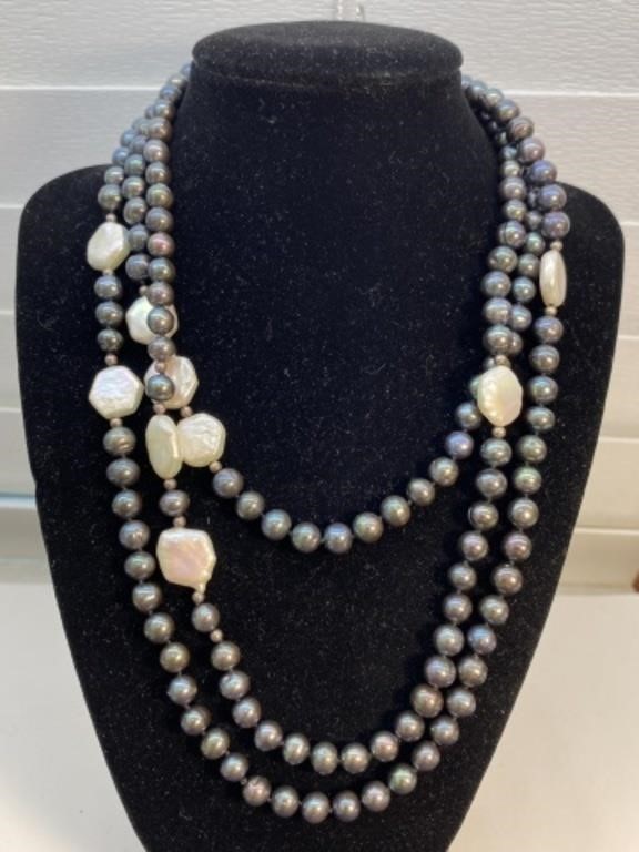 Sterling silver Pearl necklace