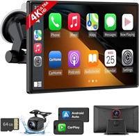 9" Wireless Apple CarPlay Android Auto Screen -